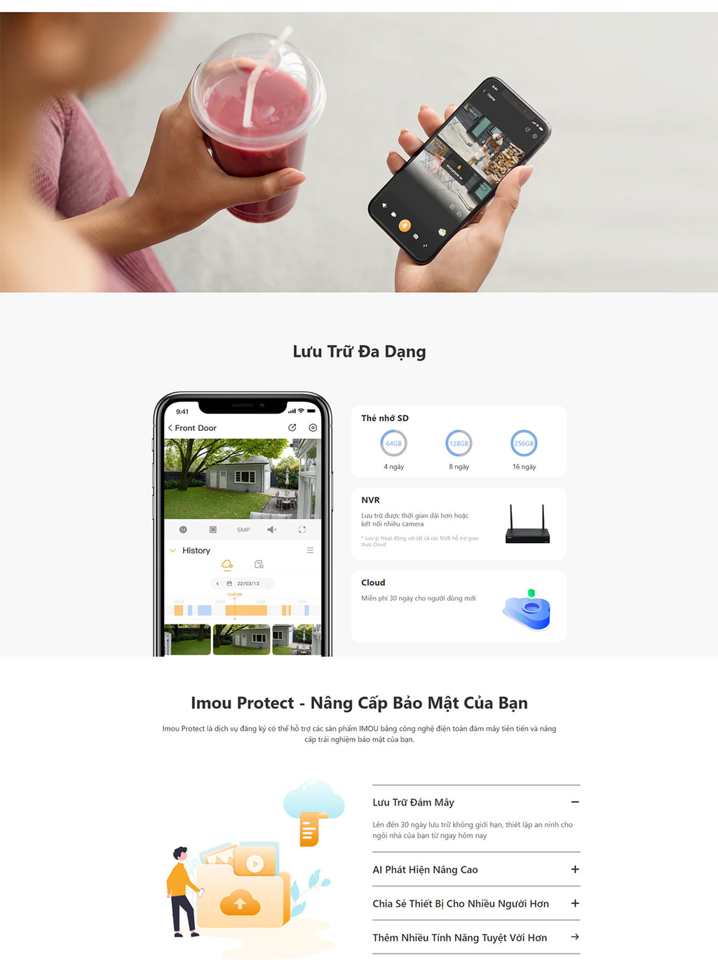 Mô tả Camera Wifi ngoài trời 2 mắt Imou Cruiser Dual I 6MP/10MP I IPC-S7XP-10M0WED I Xoay 360° | Phát hiện con người | Còi hú - 7