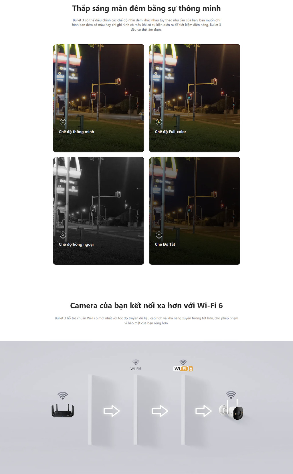 Mô tả Camera Wifi ngoài trời Imou Bullet 3 I 3MP/5MP I IPC-S3EP-3M0WE I Chống nước IP67 I Còi hú - 1