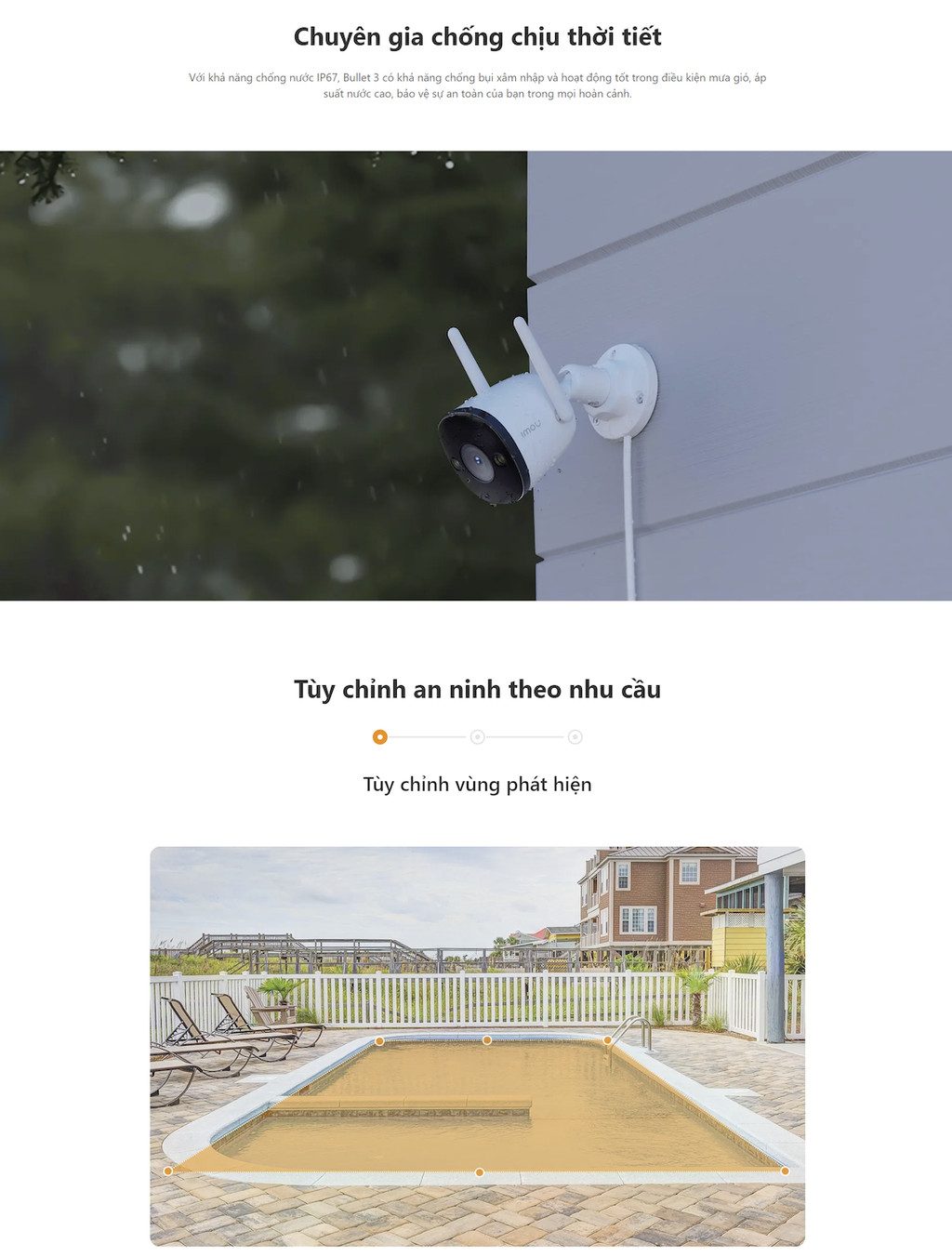 Mô tả Camera Wifi ngoài trời Imou Bullet 3 I 3MP/5MP I IPC-S3EP-3M0WE I Chống nước IP67 I Còi hú - 4