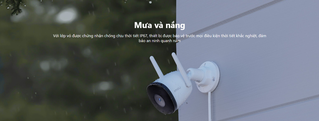 Mô tả Camera Wifi ngoài trời Imou Bullet 2C I 3MP/5MP I IPC-F52P-D I Chống nước IP67 I Màu về đêm - 3
