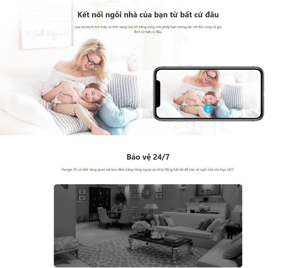 Mô tả Camera Wifi trong nhà Imou Ranger 2C (3MP) I IPC-TA32CP I Đàm thoại hai chiều I Xoay 360 - 5