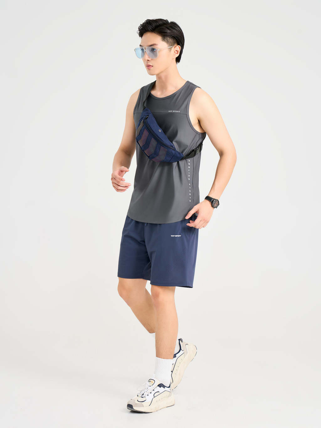 Mô tả Áo T-shirt thể thao nam YODY áo balo sport thoáng mát khử mùi thấm hút mồ hôi STM7067 - 1