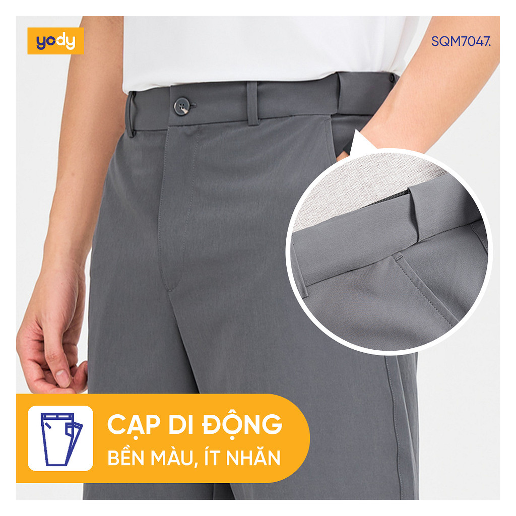 Mô tả Quần đùi thể thao nam YODY quần short cạp di động, thoáng mát, thoải mái SQM7047 - 6