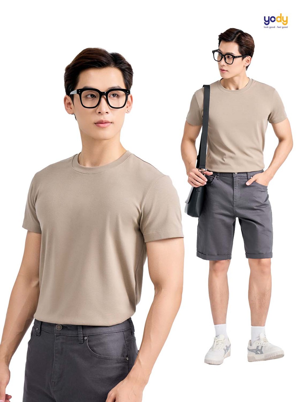 Mô tả Áo thun T-shirt Nam YODY dáng slimfit cơ bản, vải cotton mềm mại, thông thoáng TSM7188 - 4