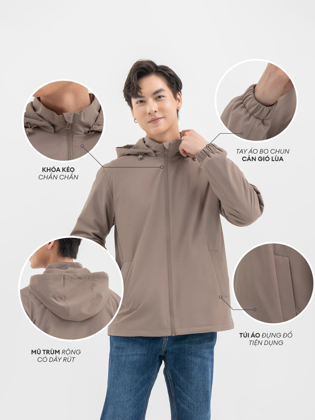 Mô tả Áo khoác gió nam Yody 3C Pro cản gió cản bụi giữ ấm áo khoác thể thao năng động AKM6017 - NGVC - 6