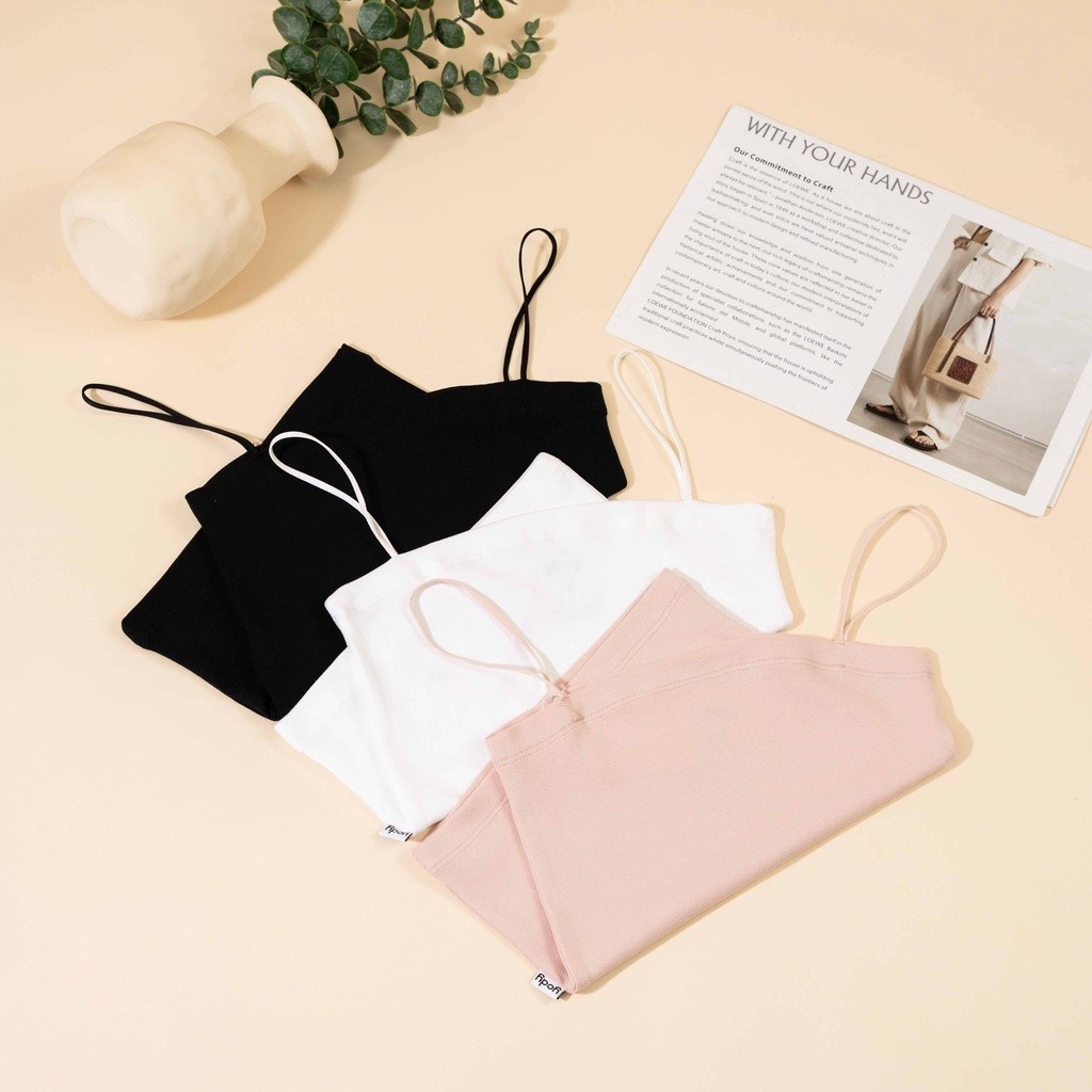 Mô tả Áo hai dây nữ Yody chất liệu thun cotton co giãn mềm mịn BLN5060 - 1