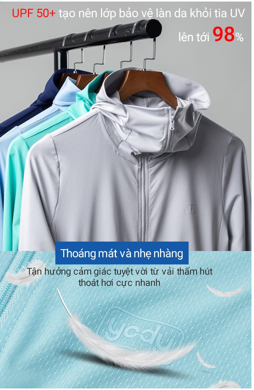 Áo chống nắng Yody ACN6008 - Dáng áo