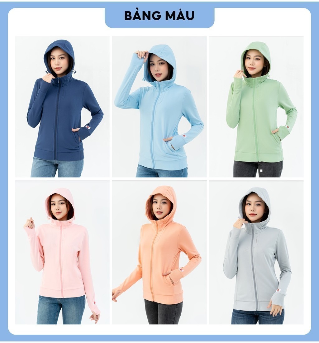Áo chống nắng Yody ACN6008 - Chi tiết khóa kéo