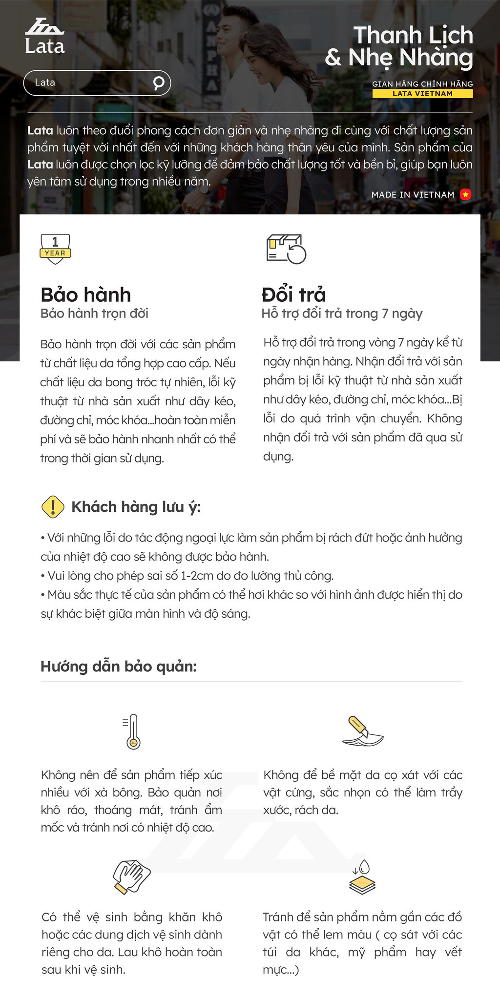 Túi Lata HN119 phối đồ