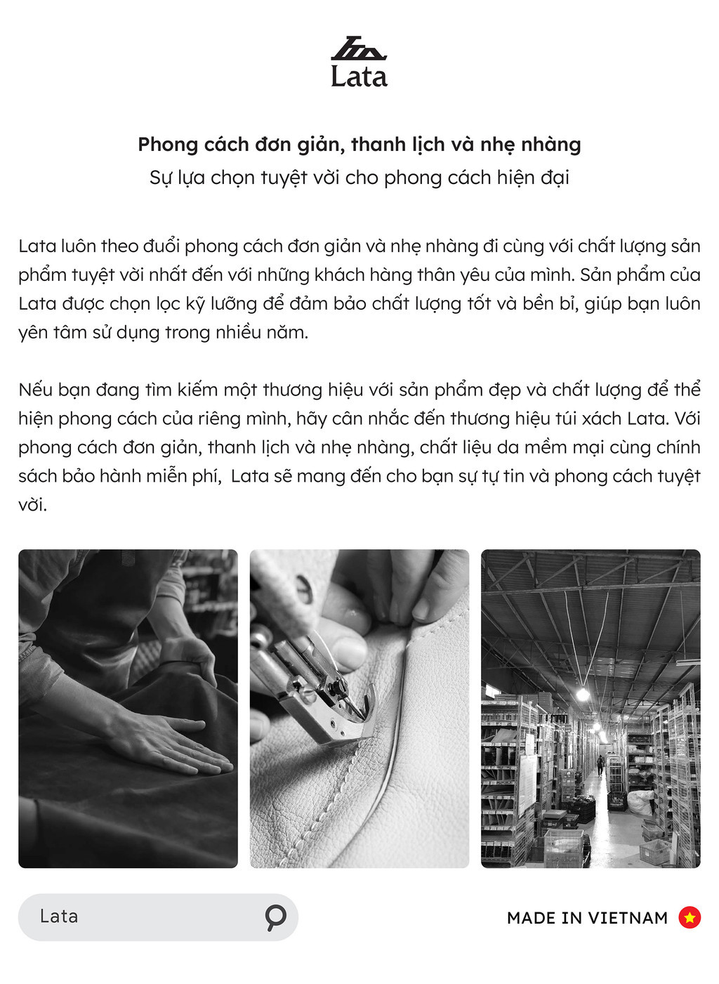 Mô tả Balo Lata (Thời trang nữ cá tính - Balo da BAL71) - 12
