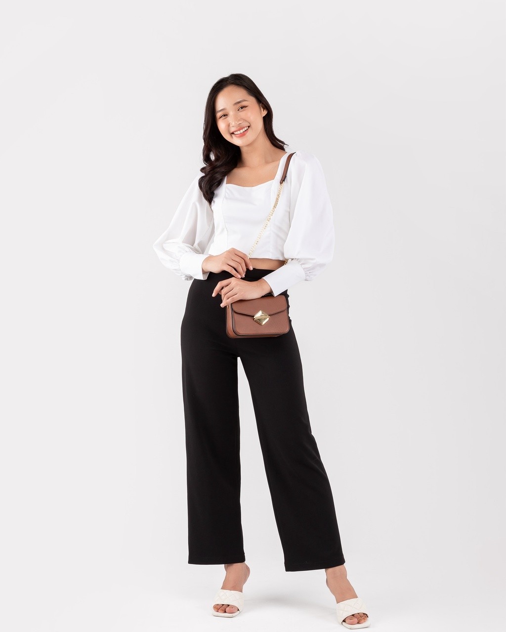 Mô tả Túi Lata (Thời trang nữ đi chơi size 17 - Túi đeo chéo da HN97) - 6