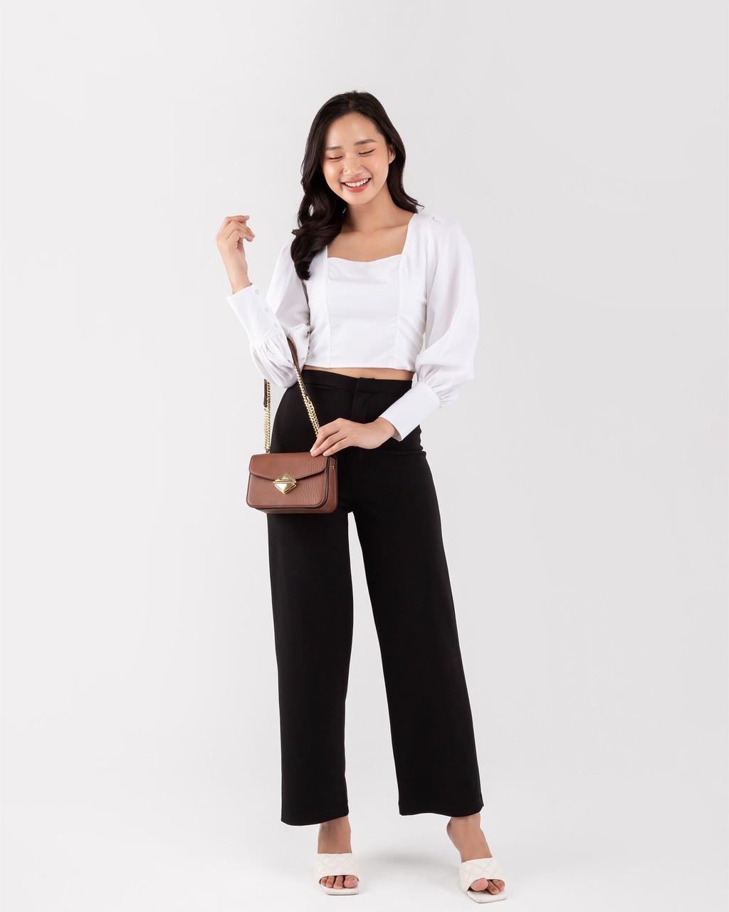Mô tả Túi Lata (Thời trang nữ đi chơi size 17 - Túi đeo chéo da HN97) - 8