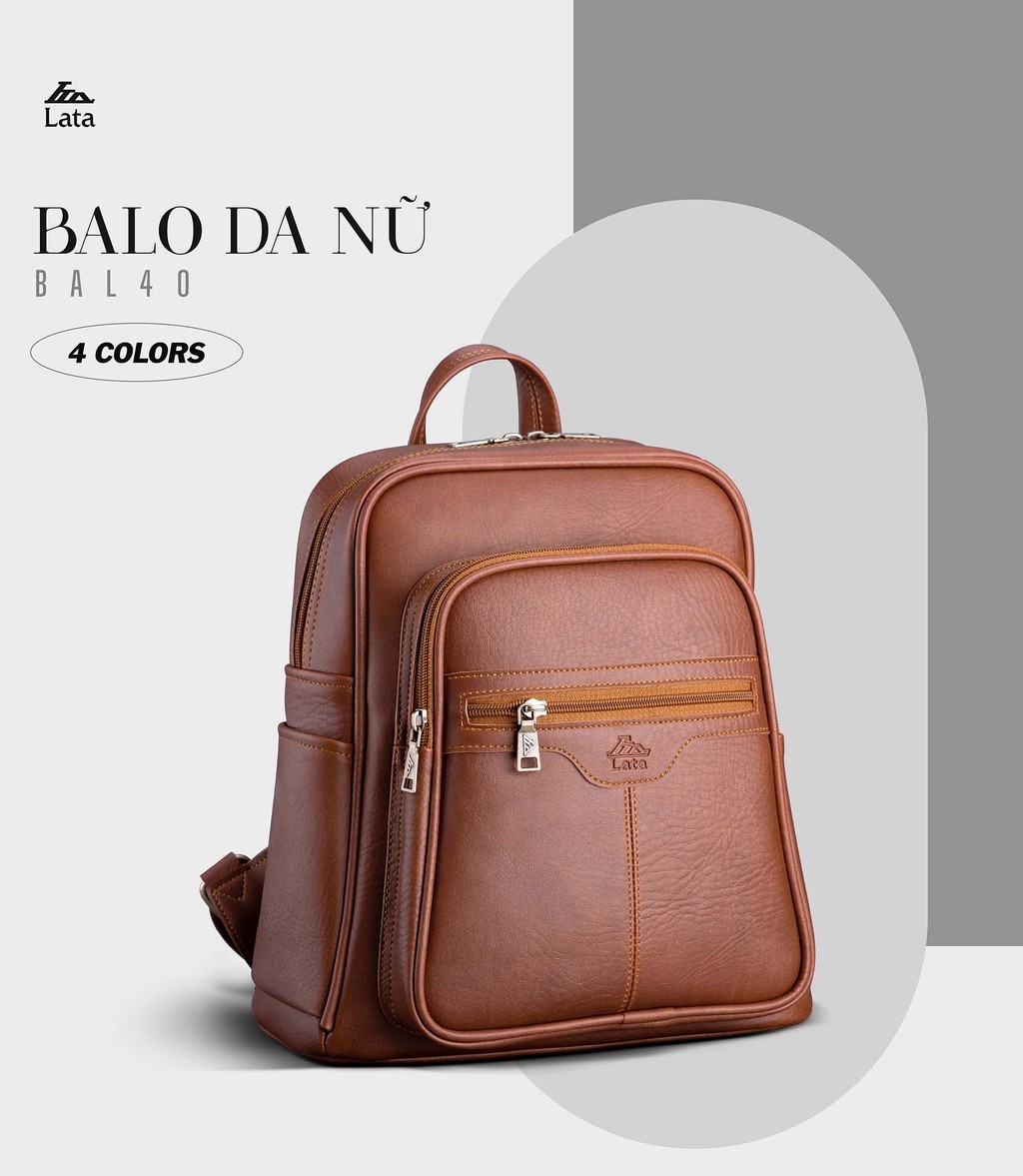 Mô tả Balo Lata (Thời trang nữ tiện lợi cỡ lớn - Balo da BAL40) - 1