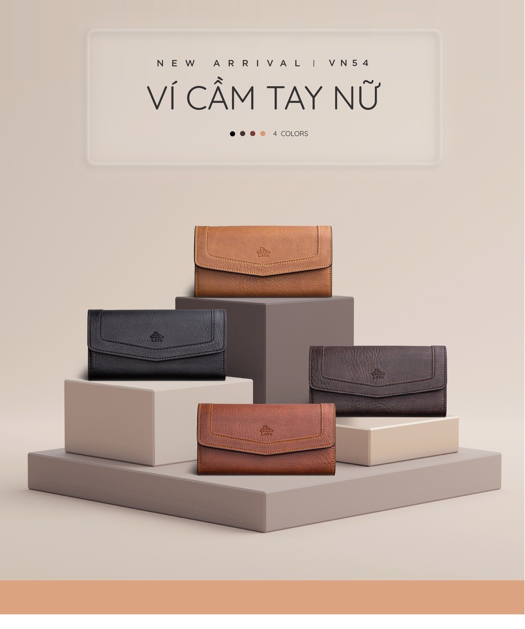 Mô tả Ví Lata (Thời trang nữ kiểu cầm tay dáng dài - Ví da VN54) - 1