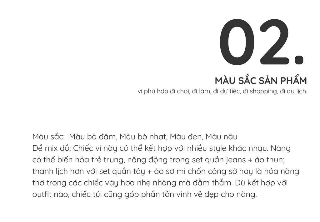 Mô tả Ví Lata (Thời trang nữ kiểu cầm tay dáng dài - Ví da VN54) - 5