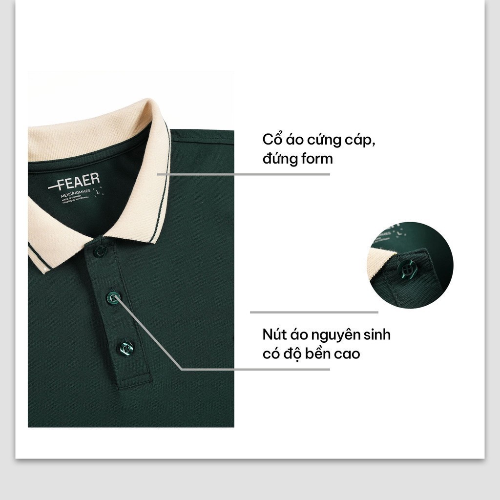 Mô tả Áo Polo Nam Cổ Bẻ Baby Bear chất CVC Thoáng Khí, Trẻ Trung, Năng Động - FEAER - 7