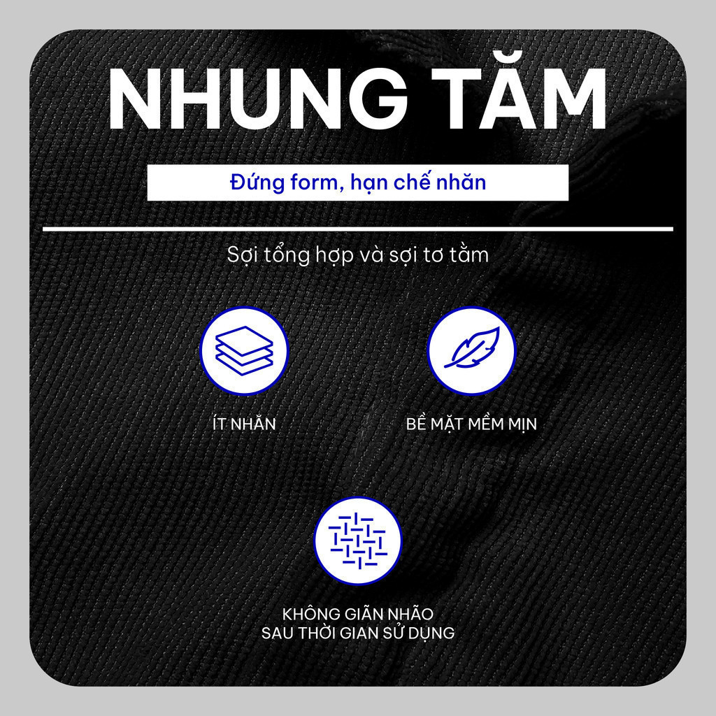 Mô tả Áo sơ mi nam tay dài VELVET FABRIC chất lụa nhung gân FEAER DENIM - 1