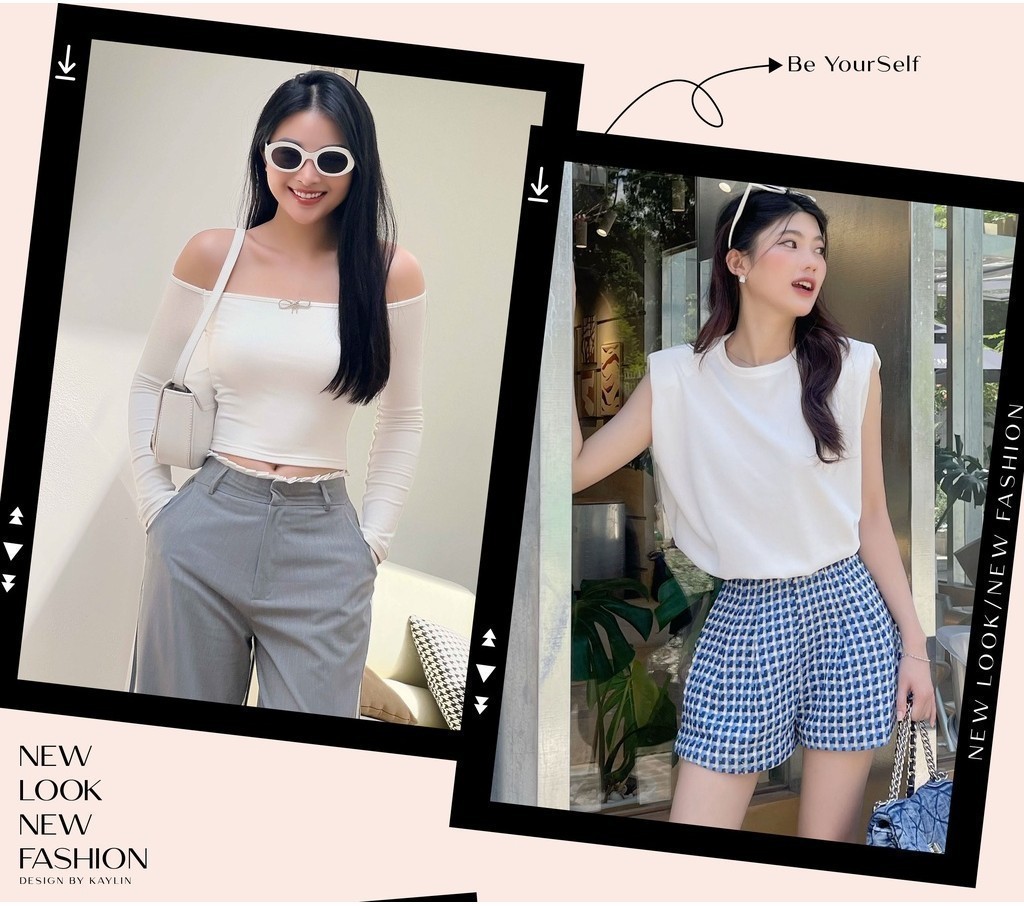 Mô tả Áo thun KAYLIN chất vải gân Freesize ôm body kiểu tay lỡ phong cách N1651 - 4