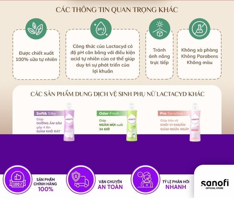 Mô tả Bộ Chai DDVS Phụ Nữ Lactacyd Cool Sensation 250ml  +  Lactacyd Odor Fresh 250ml - 3