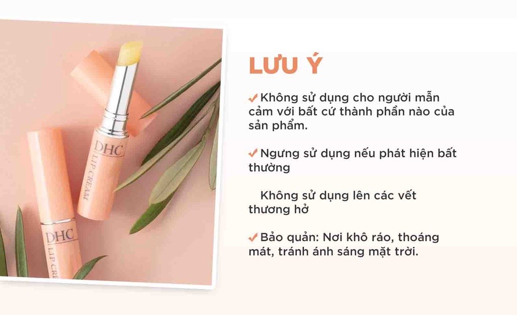 Mô tả Son dưỡng môi DHC Lip Cream dưỡng ẩm, làm mềm môi 1,5g - 2