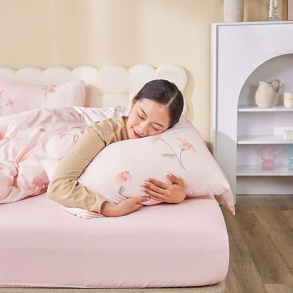 Mô tả Bộ Ga Gối 4 Món Vua Nệm Goodnight Bamboo 25cm, Bộ Ga Đũi Họa Tiết Trang Nhã, Gân Đũi Mềm Mại, Thoáng Mát - 2