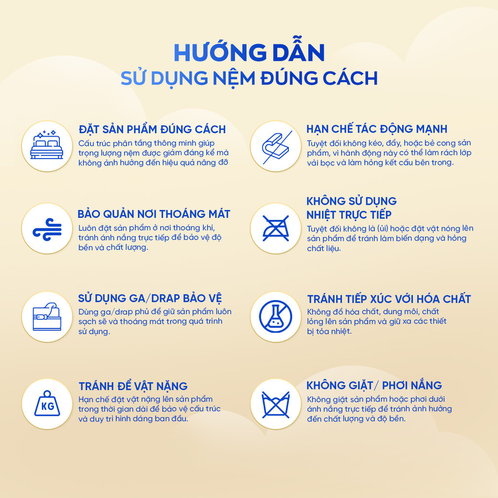 Mô tả Nệm Cao Su Non Vua Nệm Goodnight Rena 10cm, Đệm Cao Su Non Hybrid Lớp Cao Su Thiên Nhiên - 7