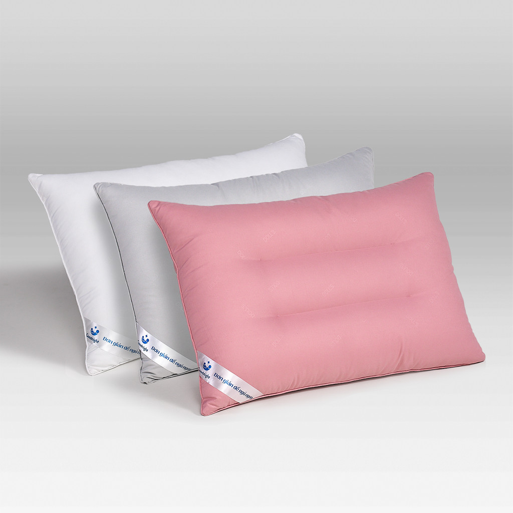 Mô tả Gối Ngủ Vua Nệm Goodnight Mochi 45x65cm, Gối Nằm Chất Liệu Gòn Lông Vũ, Ruột Gối Cao Cấp Thư Giãn Cổ Vai Gáy - 2