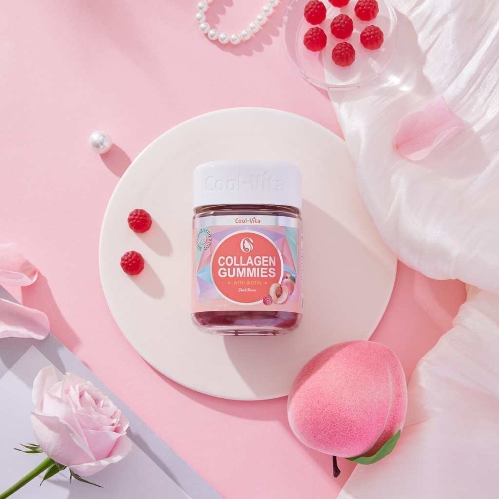 Mô tả Combo 4 Hộp Kẹo Dẻo Collagen Hỗ Trợ Trẻ Hóa Sáng Da Kết Hợp Biotin, Vitamin C & Vitamin E CoolVita (60 viên x 3g)/hộp - 1