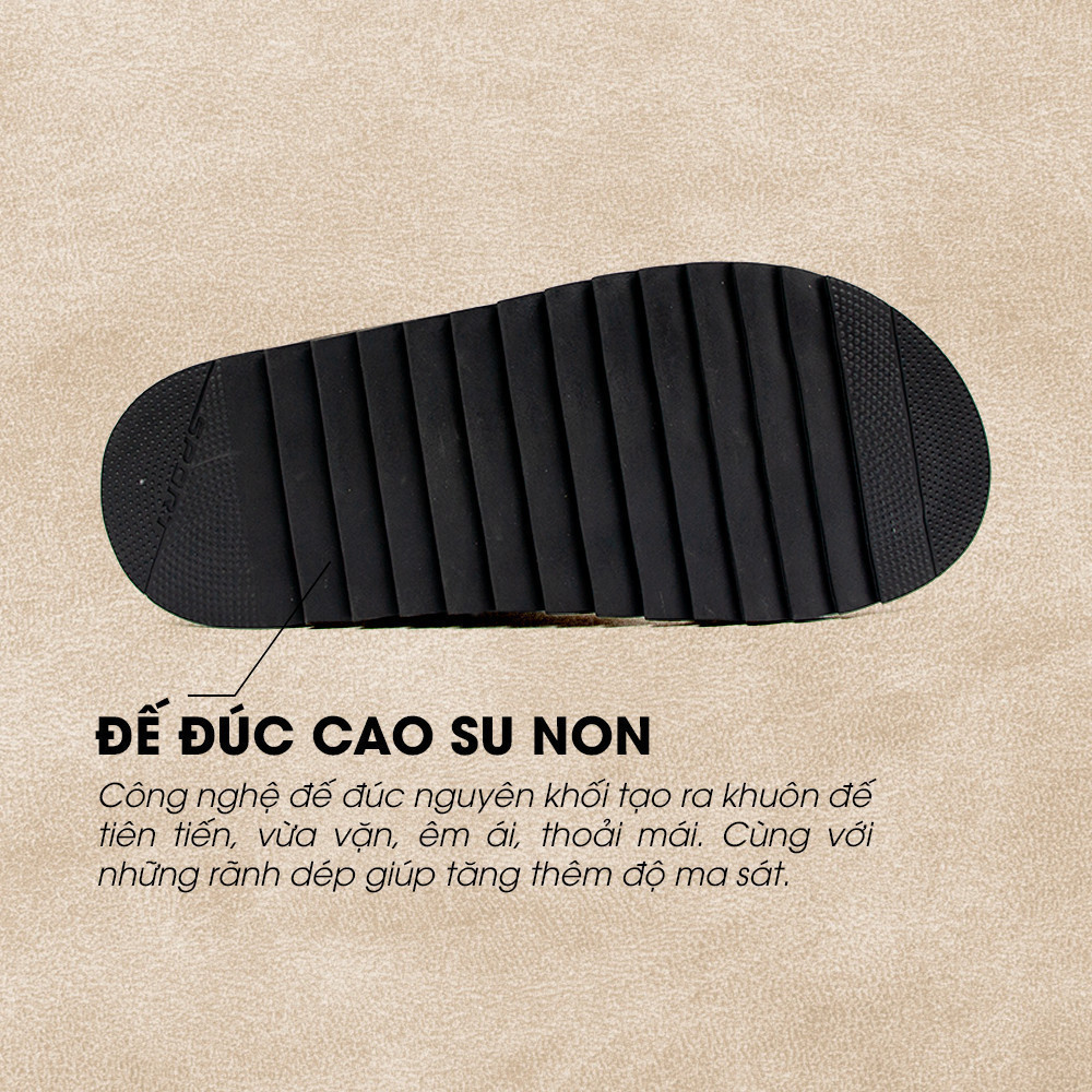 Mô tả -Sandal Tomoyo Da Bò Thật Đế Rãnh Chống Trượt TMS30101 - 1