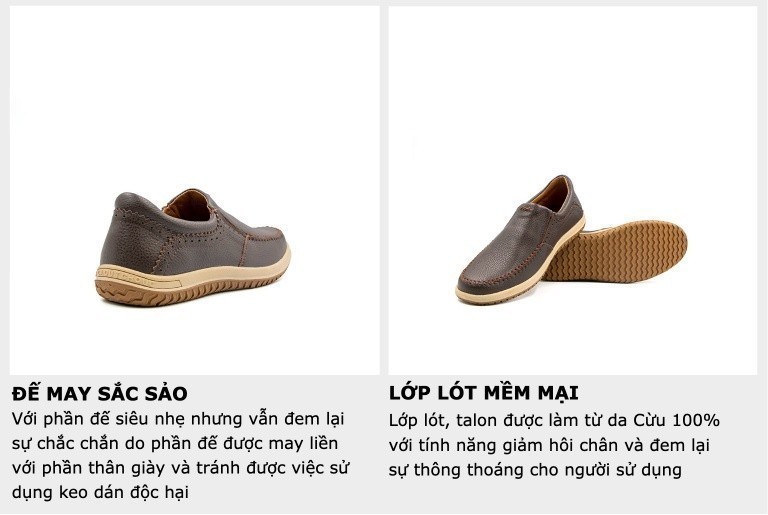Mô tả -Giày Lười Nam Da Nubuck Tomoyo TMN22602 - 2