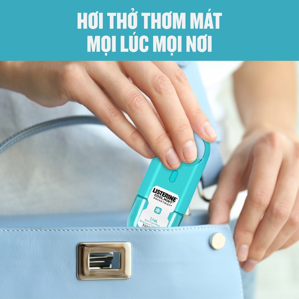 Mô tả Xịt Thơm Miệng Listerine Coolmint Pocketmist 7.7ml - 4