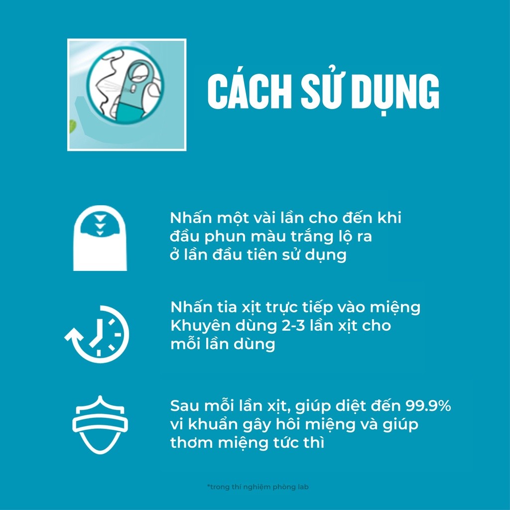Mô tả Xịt Thơm Miệng Listerine Coolmint Pocketmist 7.7ml - 7