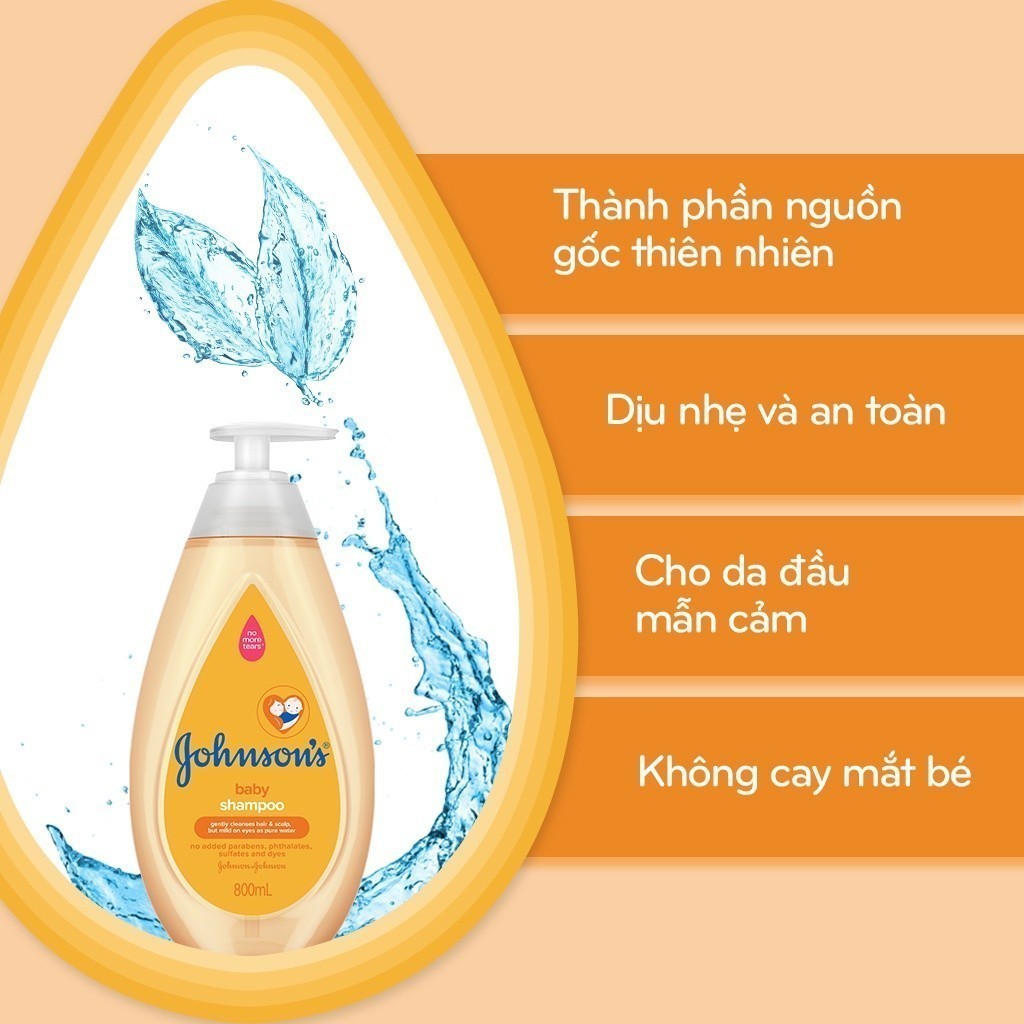 Mô tả Dầu gội óng mượt cho bé Johnson's Active Kids Shiny Drops Shampoo 500ml - Dung tích 500ml - 800ml - 100979999 - 5