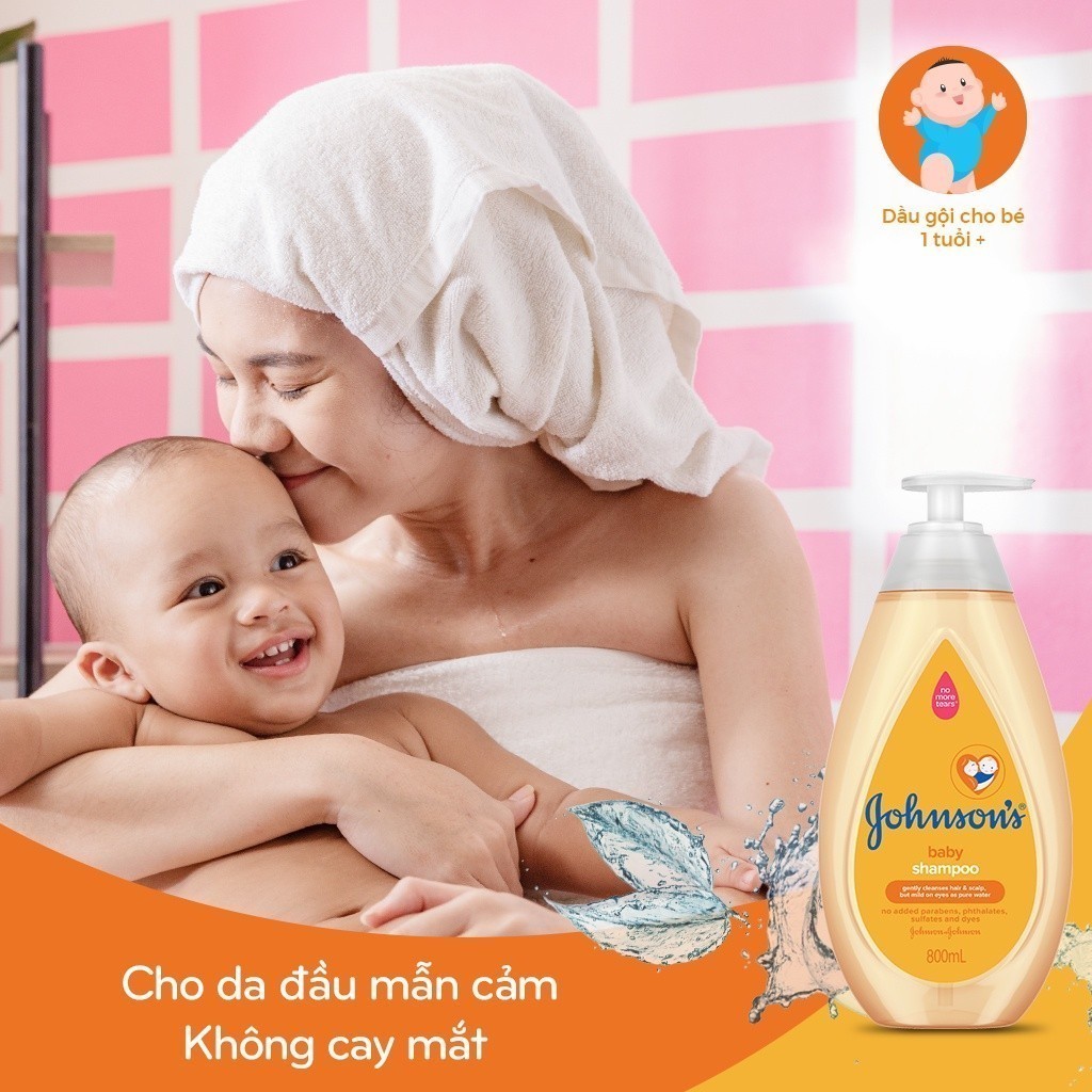 Mô tả Dầu gội óng mượt cho bé Johnson's Active Kids Shiny Drops Shampoo 500ml - Dung tích 500ml - 800ml - 100979999 - 6
