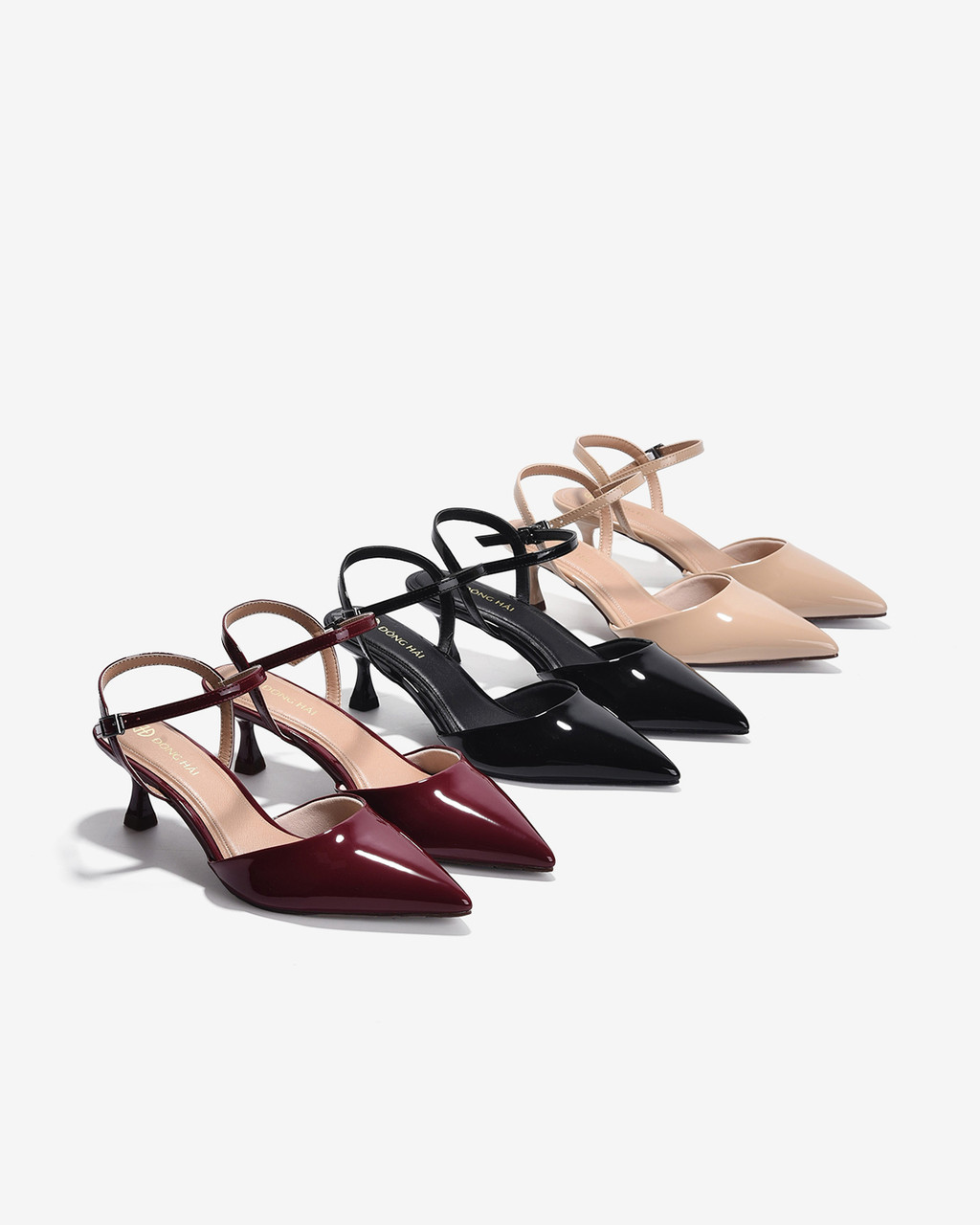 Mô tả Giày Cao Gót Đông Hải Bít Mũi Nhấn quai Ankle Strap - G81S8 - 1