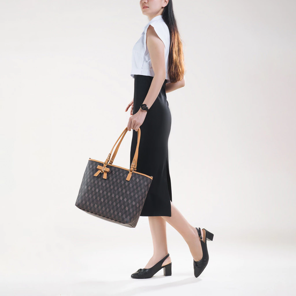 Giày Cao Gót Đông Hải Slingback G5720 chi tiết nơ