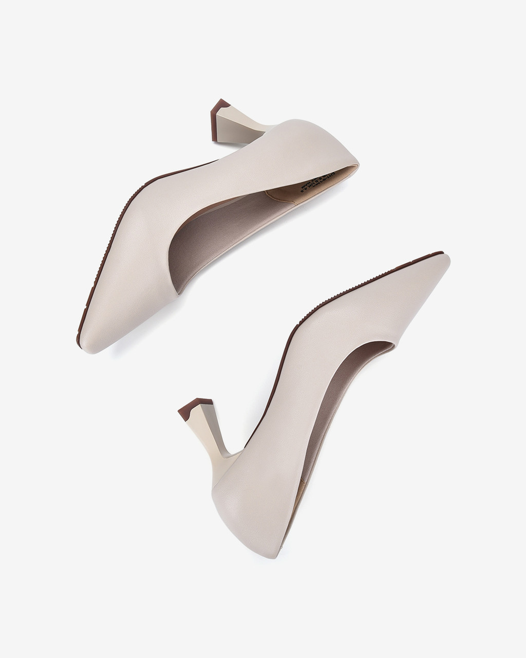 Mô tả Giày cao gót Đông Hải mũi nhọn phối gót cách điệu 7cm - G81M5 - 4