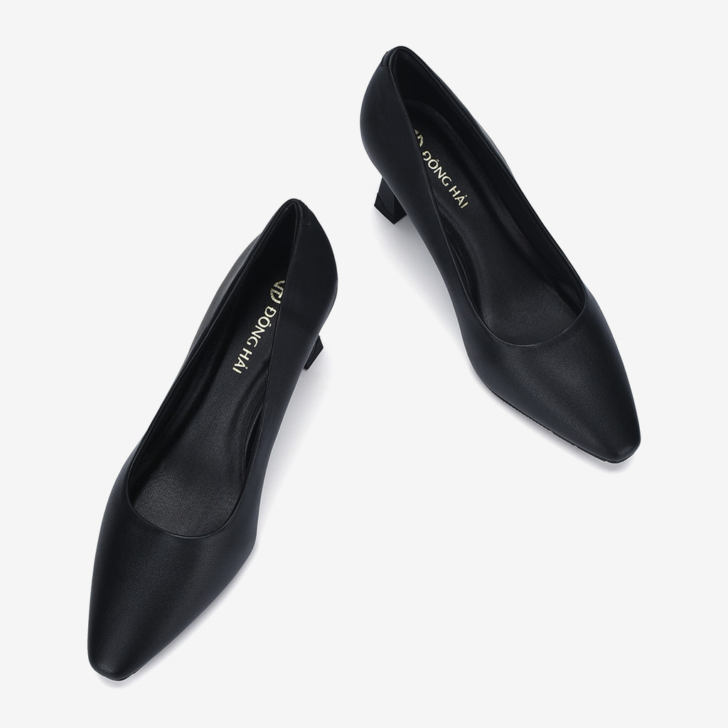 Mô tả Giày cao gót Đông Hải mũi nhọn phối gót cách điệu 7cm - G81M5 - 5