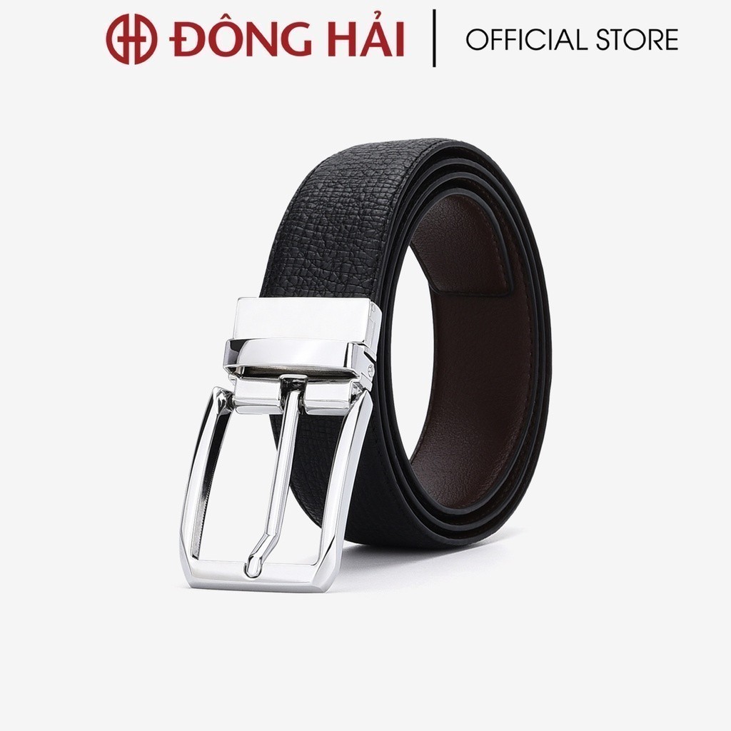 Thắt lưng nam Đông Hải PU04 mặt nâu