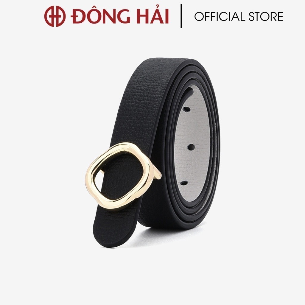 Mô tả Thắt Lưng Da Nữ Đông Hải Khoá Mạ Vàng Cách Điệu - PH01 - 1