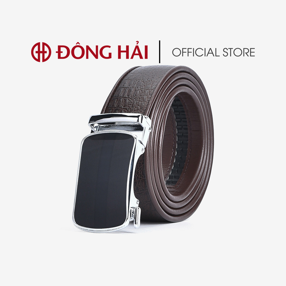 Mô tả Thắt Lưng Dây Nịt Nam Đông Hải Dập Vân Sang Trọng Khóa Tăng Đơ Da Cao Cấp Bản 35mm - NITTDPU580 - 8
