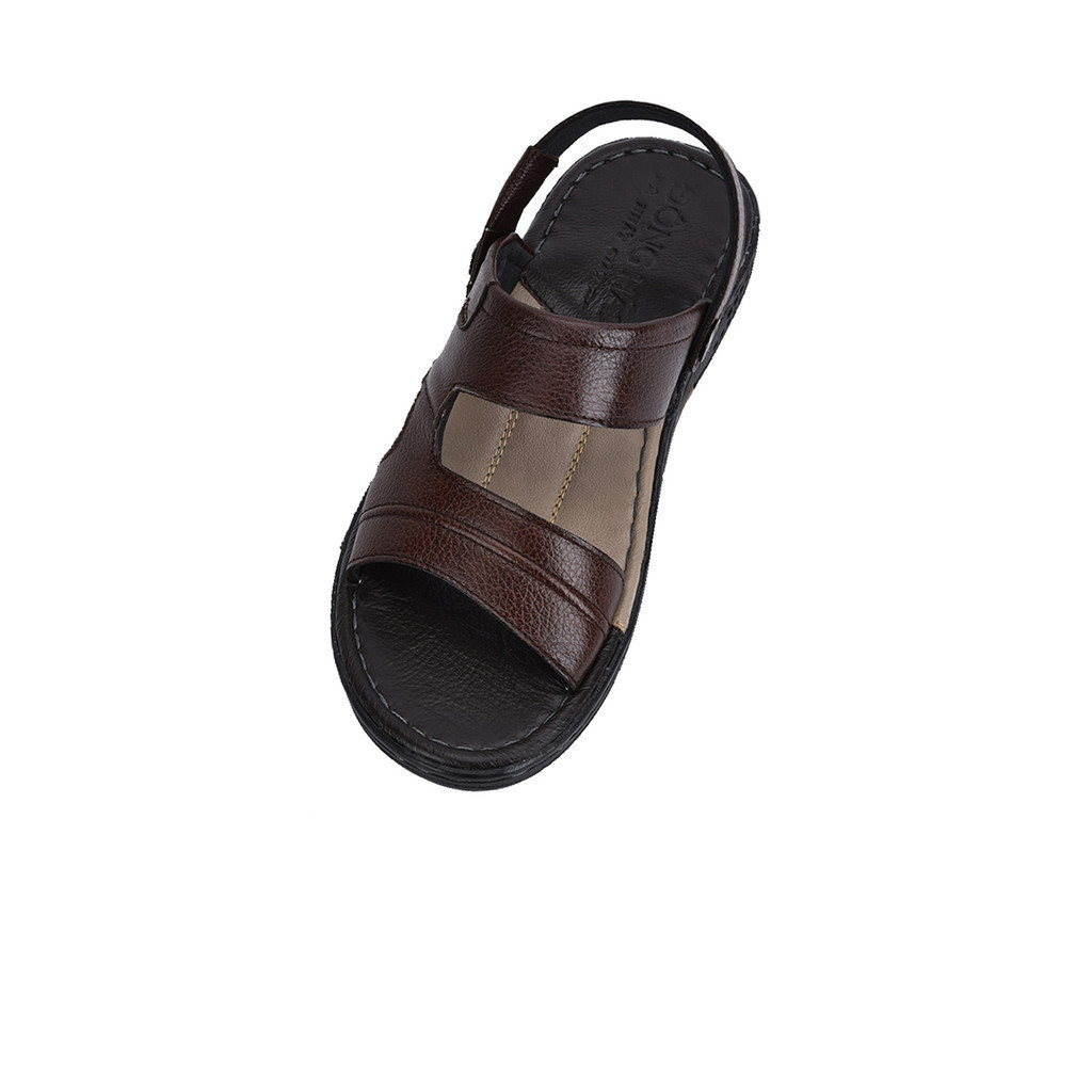 Mô tả Sandal nam da bò Đông Hải quai ngang bản to nam tính dễ phối trang phục - S1131 - 3