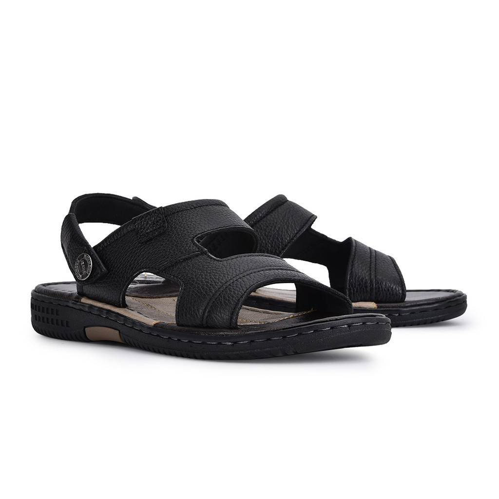 Mô tả Sandal nam da bò Đông Hải quai ngang bản to nam tính dễ phối trang phục - S1131 - 4