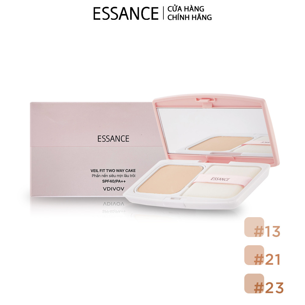Mô tả Phấn nền siêu mịn lâu trôi Essance Veil Fit Two Way Cake SPF40/PA++ 7g - 1