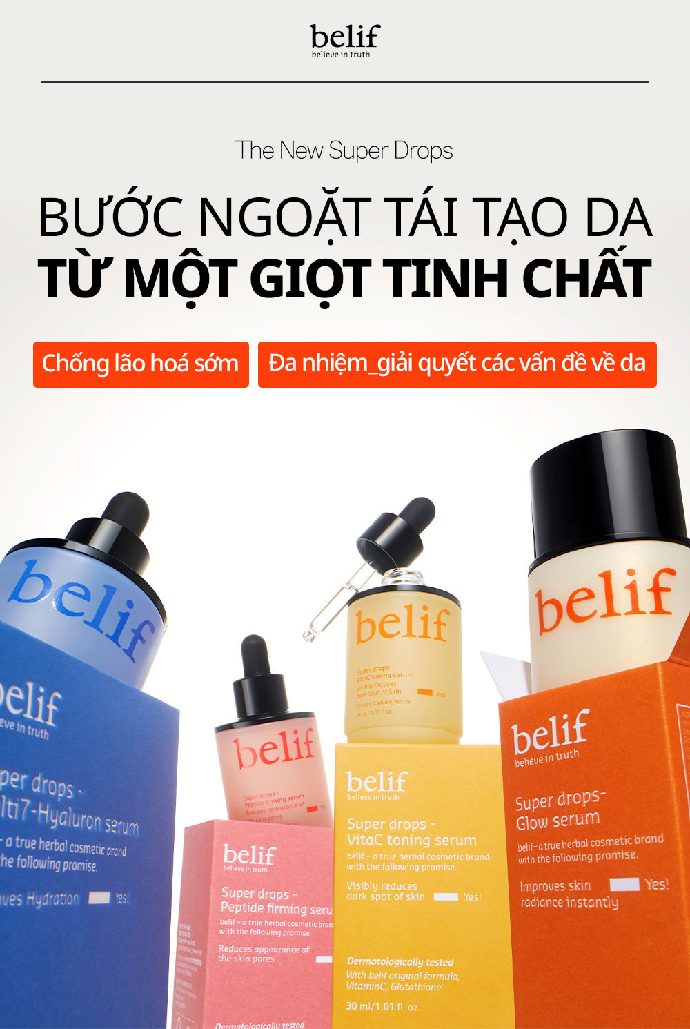 Mô tả Tinh chất dưỡng sáng ngọc trai belif Super drops - Glow serum 50ml - 1