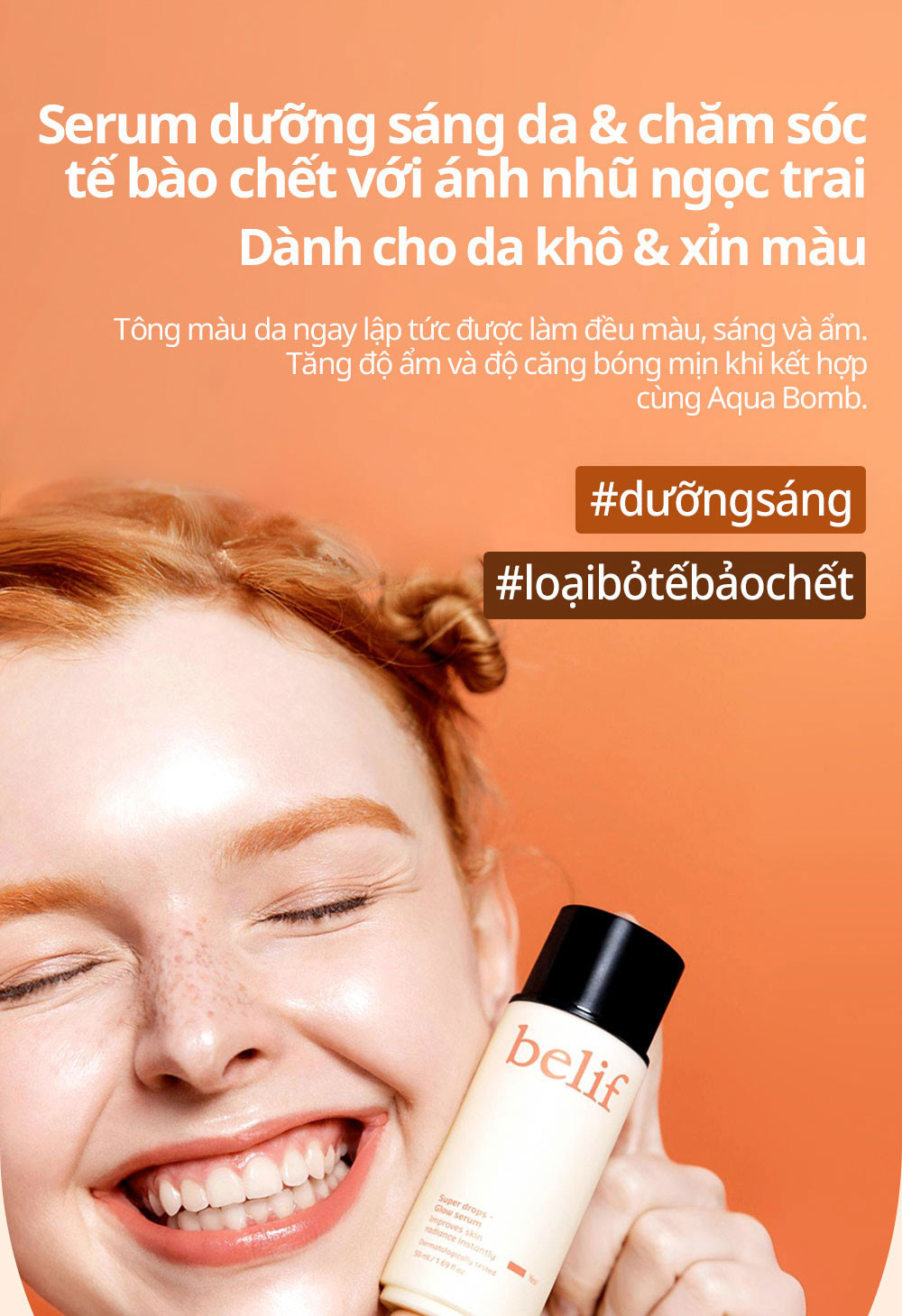 Mô tả Tinh chất dưỡng sáng ngọc trai belif Super drops - Glow serum 50ml - 3