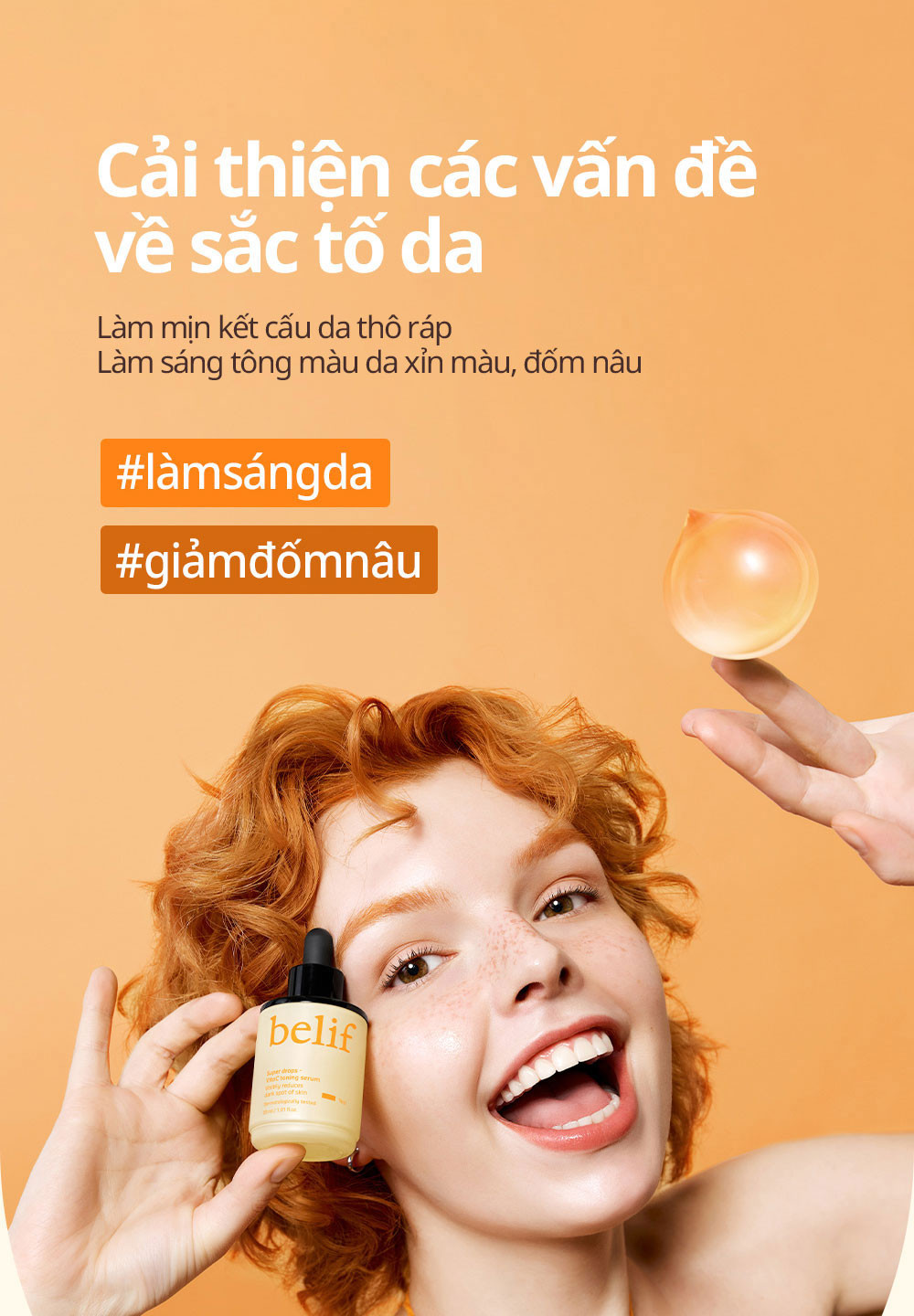 Mô tả Tinh chất làm sáng da xỉn màu belif Super drops - VitaC toning serum 30ml - 3