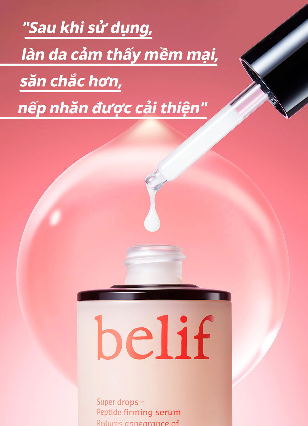 Mô tả Tinh chất tái tạo và cải thiện nếp nhăn belif Super drops - Peptide firming serum 30ml - 9