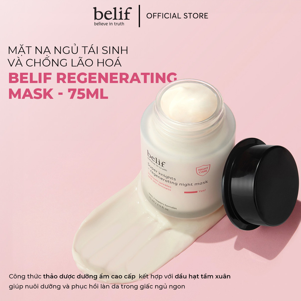 Mô tả [belif Official x KOL] Mặt nạ ngủ tái sinh và chống lão hóa belif Regenerating Mask 75ml - 1