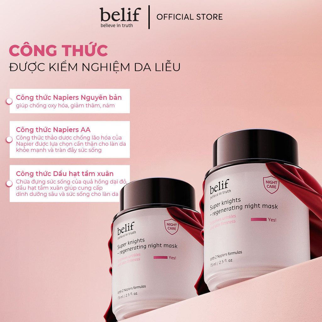 Mô tả [belif Official x KOL] Mặt nạ ngủ tái sinh và chống lão hóa belif Regenerating Mask 75ml - 4